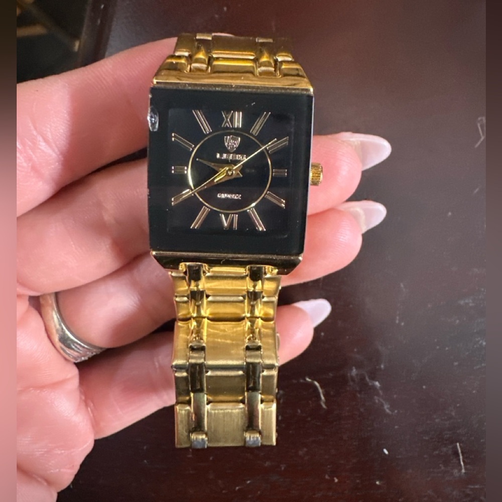 Liebig Y2K Fashion Gold/Black Watch unisex